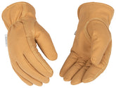 Kinco 254HKW-S Driver Gloves, Women's, S, Keystone Thumb, Easy-On Cuff, Synthetic Leather, Tan